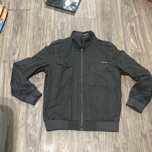 HIJEWE Men Military Jacket Casual Cotton Utility Coat Spring Falls Size Small